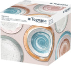 Servizio piatti 18 pezzi Sienna Porcellana Multicolor