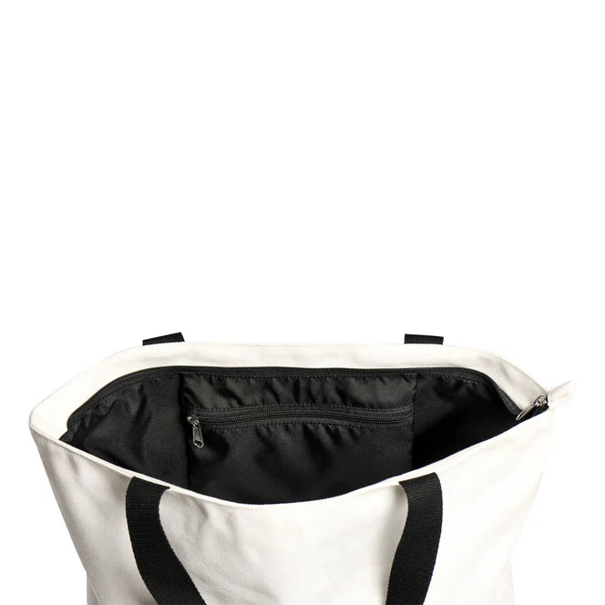 Borsa in canvas Prendo solo poche cose - Bianca