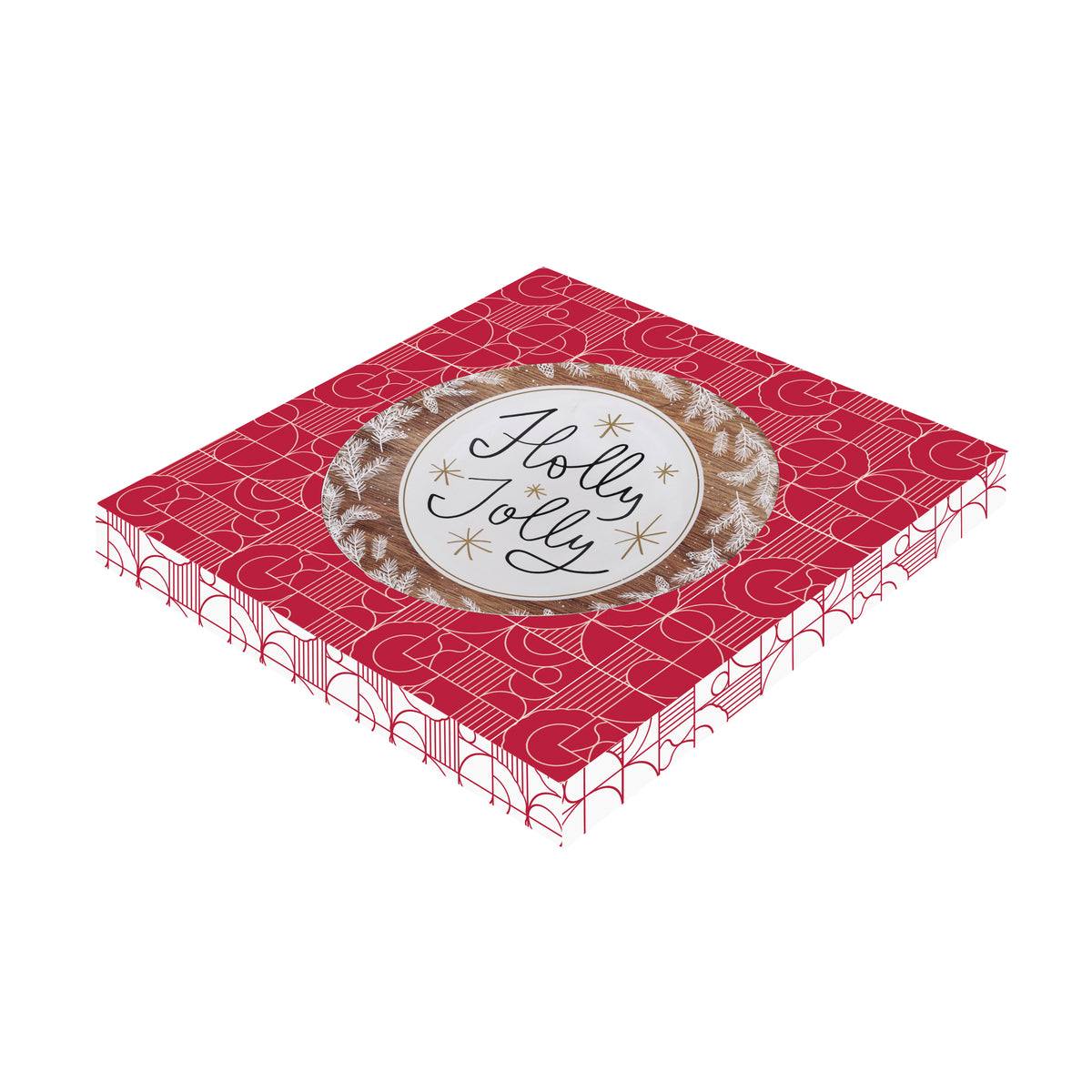 Piatto in melamina Holly Jolly