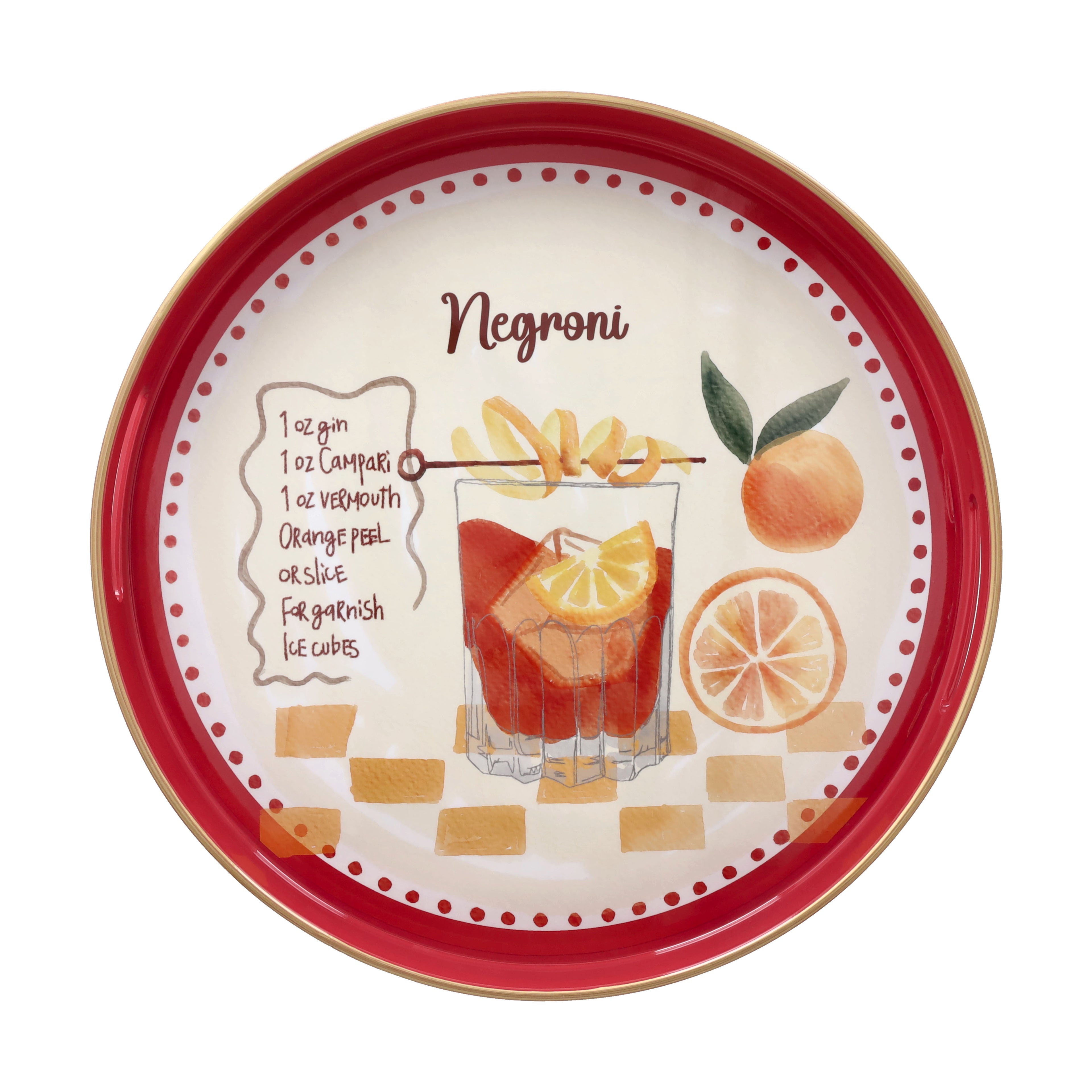 Vassoio rotondo Negroni