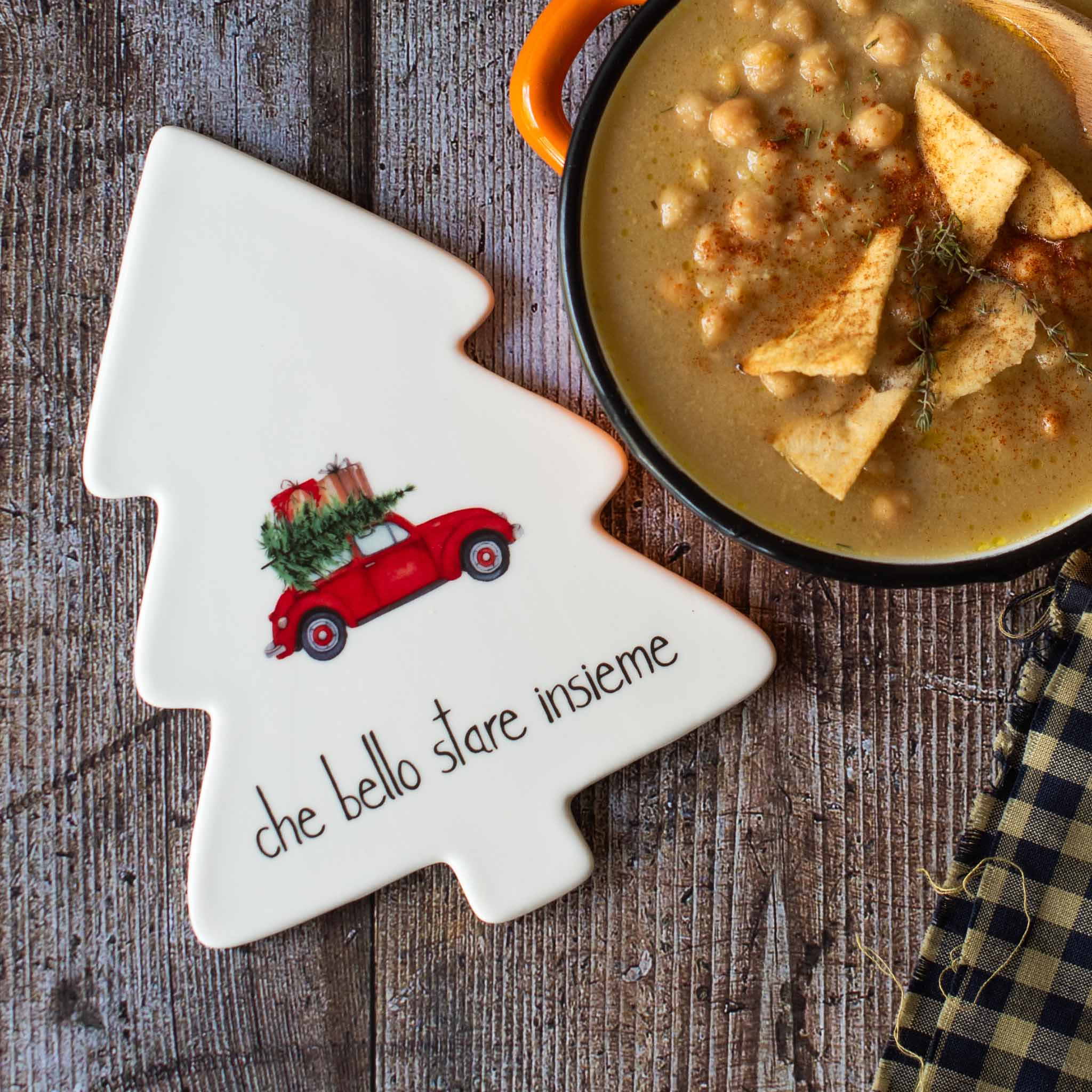 Sottopentola albero Che bello stare insieme