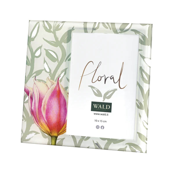 PORTAFOTO IN VETRO "TULIPANO"