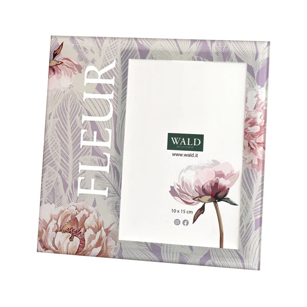 PORTAFOTO IN VETRO "PEONIE"