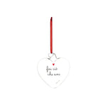 Pallina cuore Fai ciò che ami - 11 cm