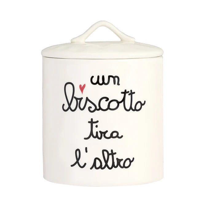 Biscottiera in gres Un biscotto tira l'altro