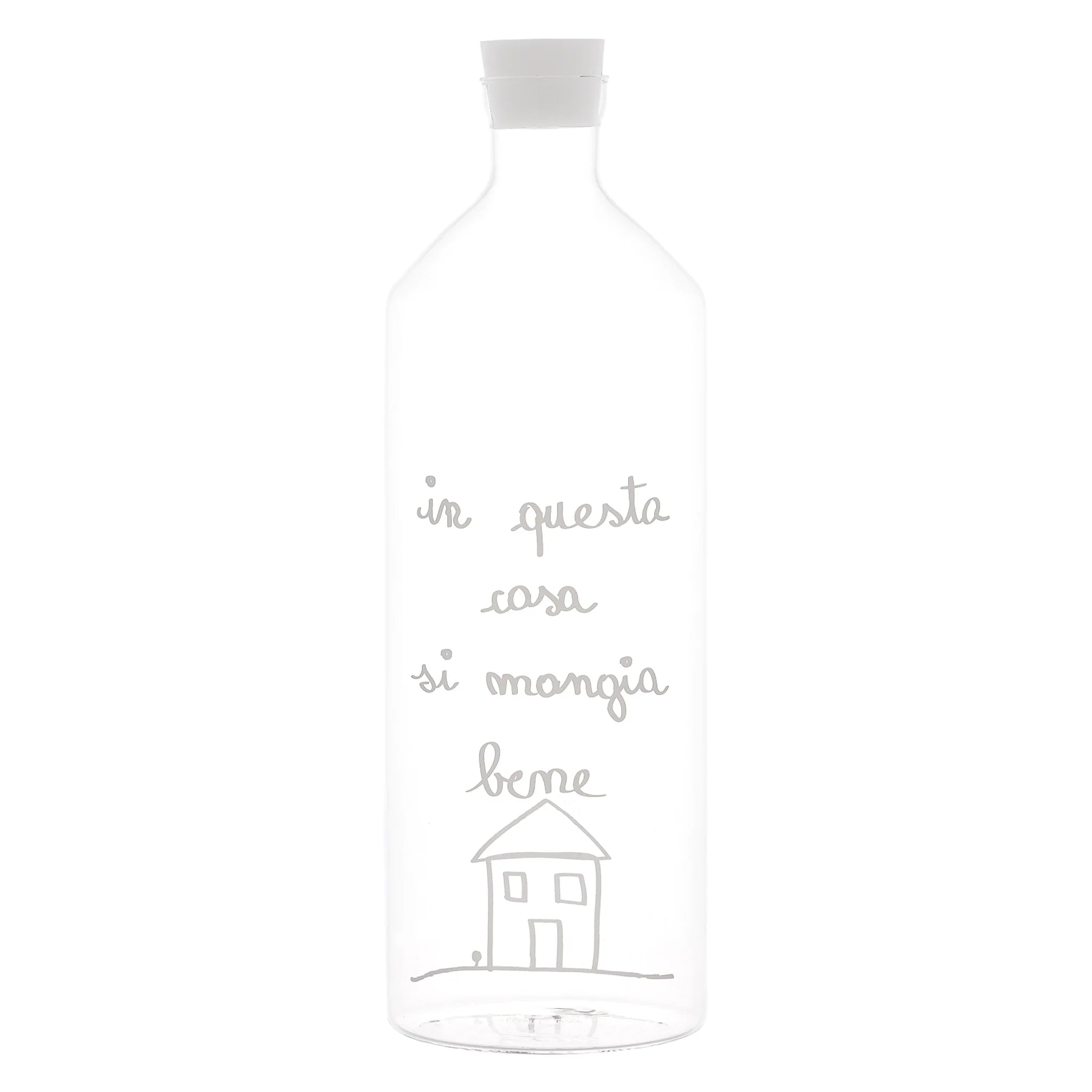 Bottiglia In questa casa si mangia bene