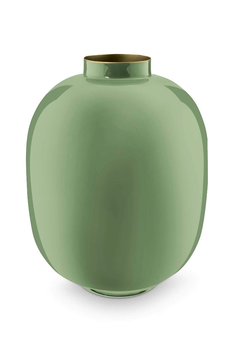 Vaso Metallo Mid Green Pip Studio