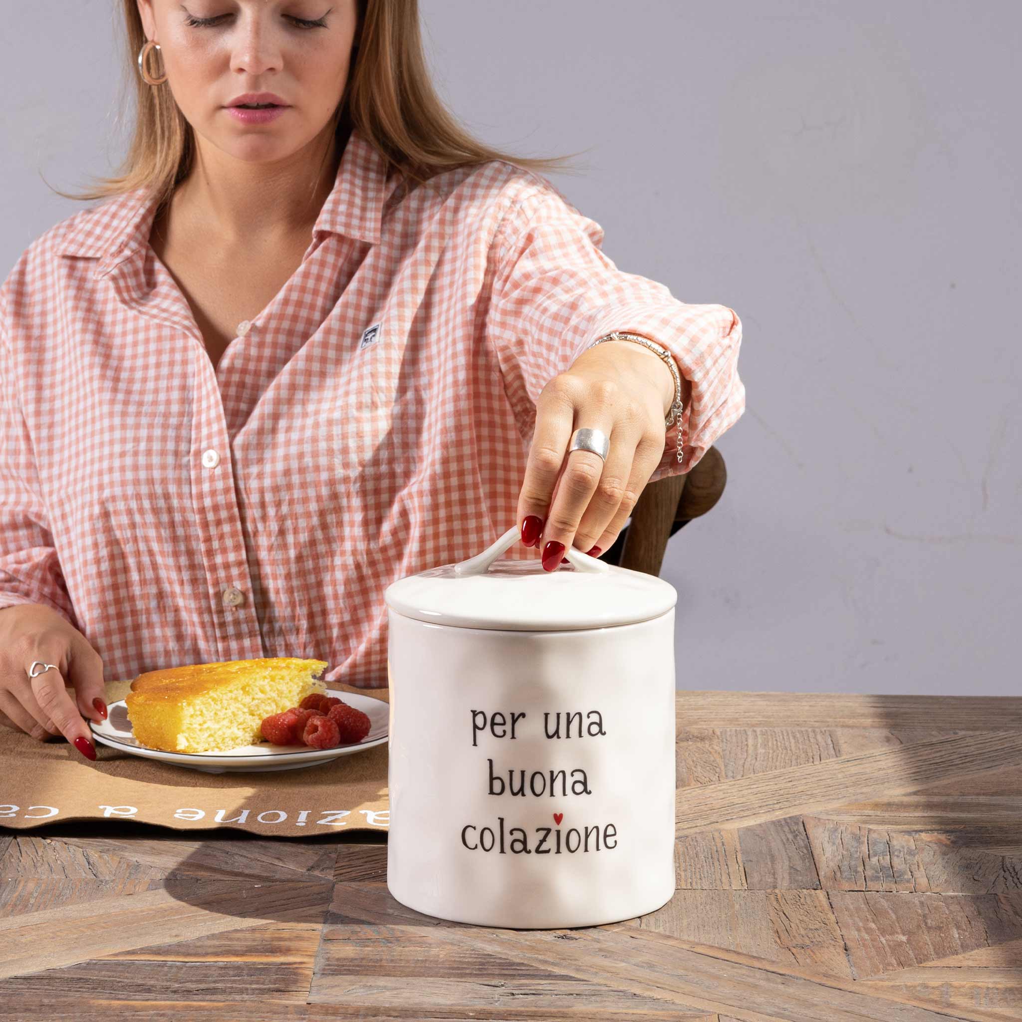 Barattolo in gres Per una buona colazione