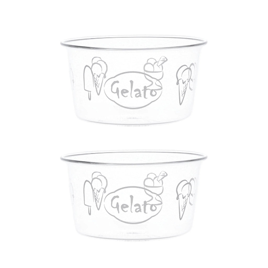 Set 2 Coppette gelato decoro Gelato