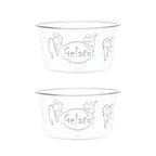 Set 2 Coppette gelato decoro Gelato