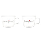 Set 2 tazze colazione Buongiorno Cuore Rosso