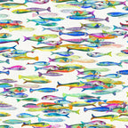 Tessitura Toscana Telerie Tovaglia Poisson Bleu
