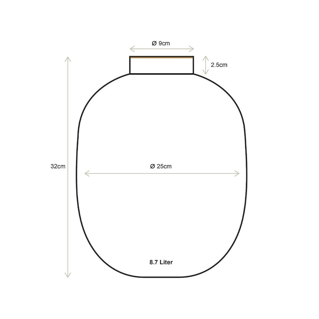 Vaso Metallo Mid Green Pip Studio