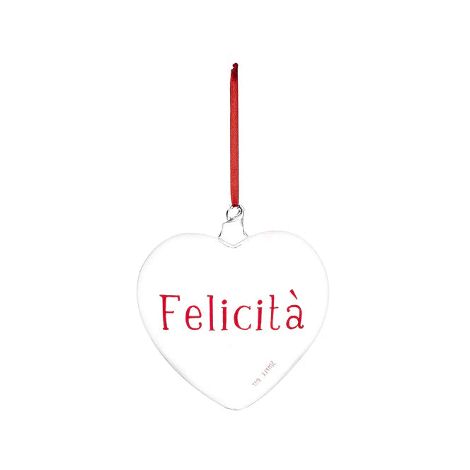 Pallina cuore Felicità - 15 cm