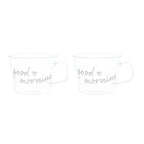 Set 2 tazze colazione Good Morning