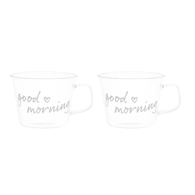 Set 2 tazze colazione Good Morning
