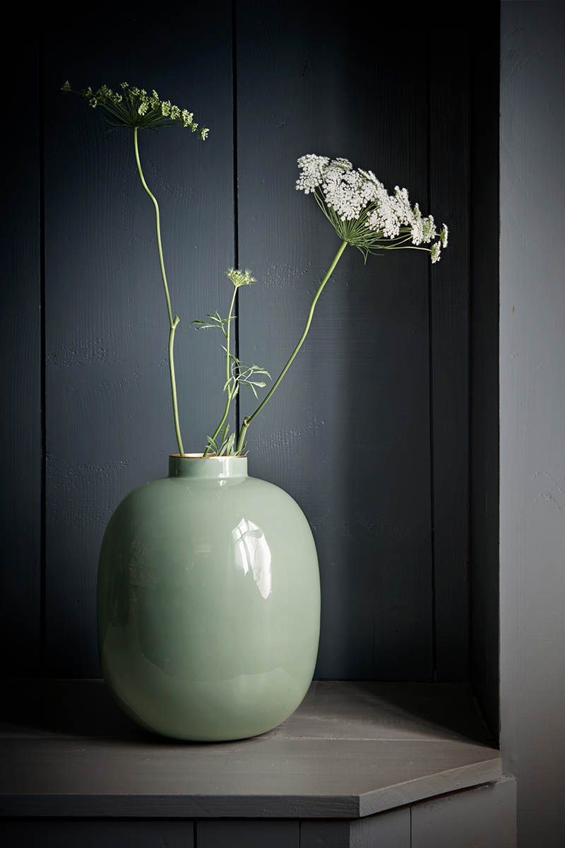 Vaso Metallo Green Pip Studio