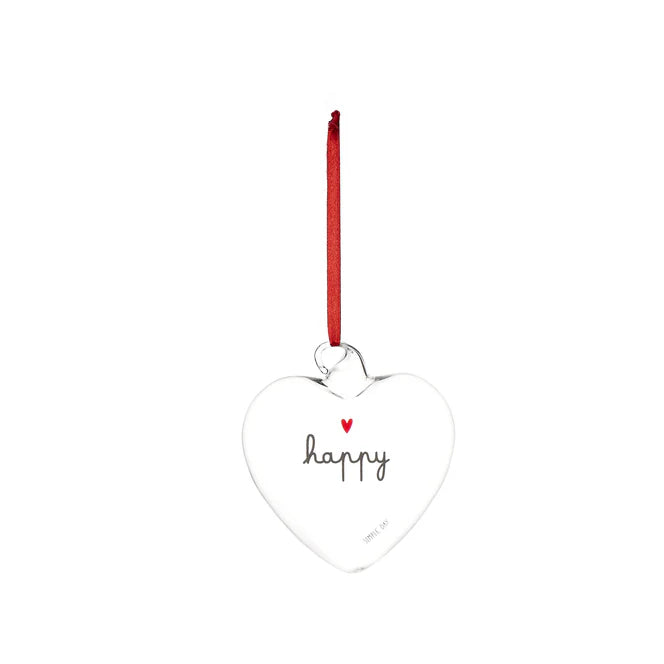 Pallina cuore Happy - 11 cm