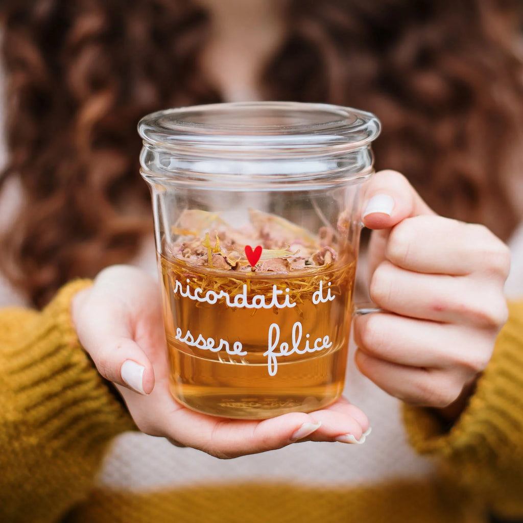Mug con Infusore Ricordati di essere felice