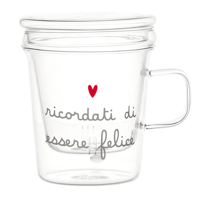 Mug con Infusore Ricordati di essere felice