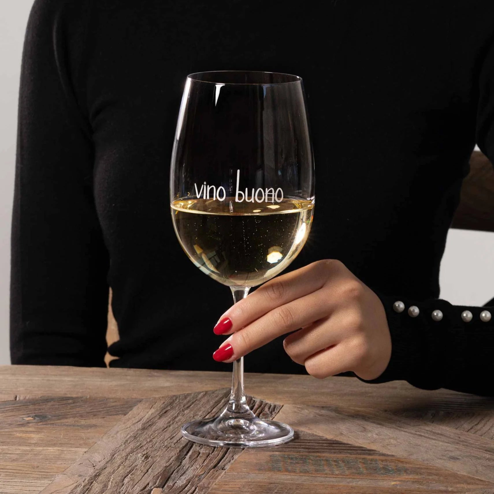 Set 2 calici di vino Vino buono 64cl