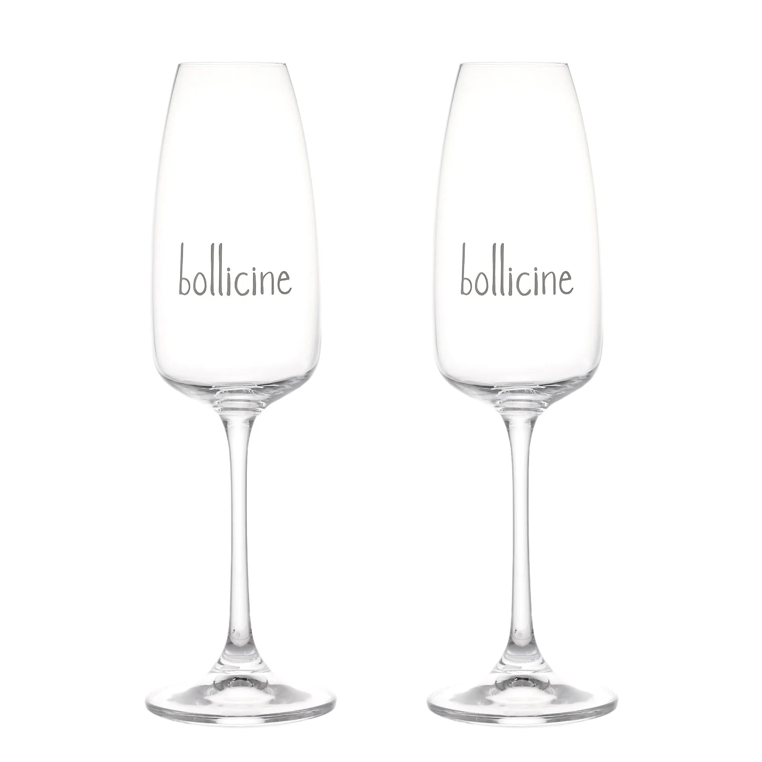 Set 2 calici flute Bollicine 29cl