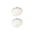 Set 2 Coppette in gres E' l'ora dell'aperitivo