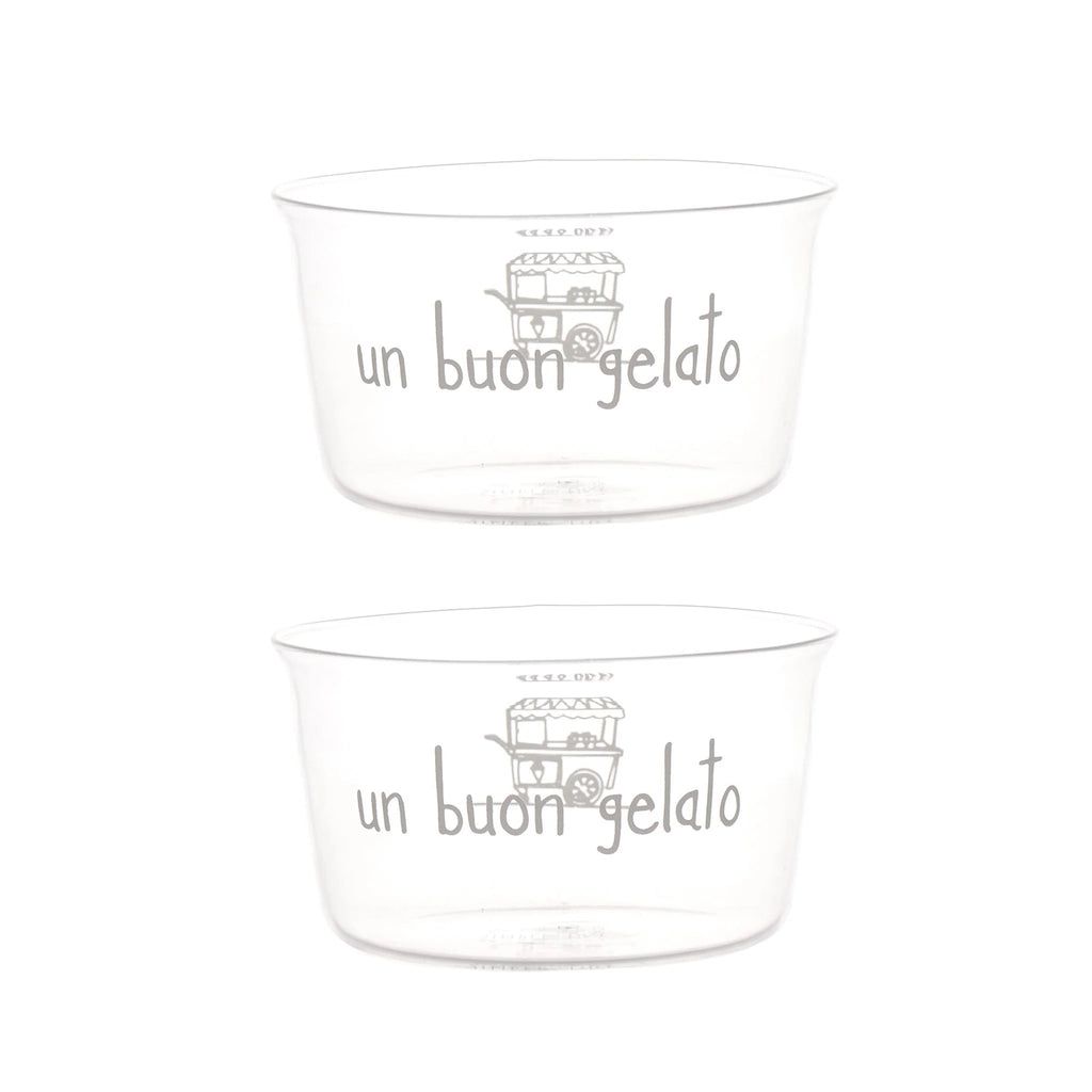 Set 2 Coppette decoro Un buon gelato
