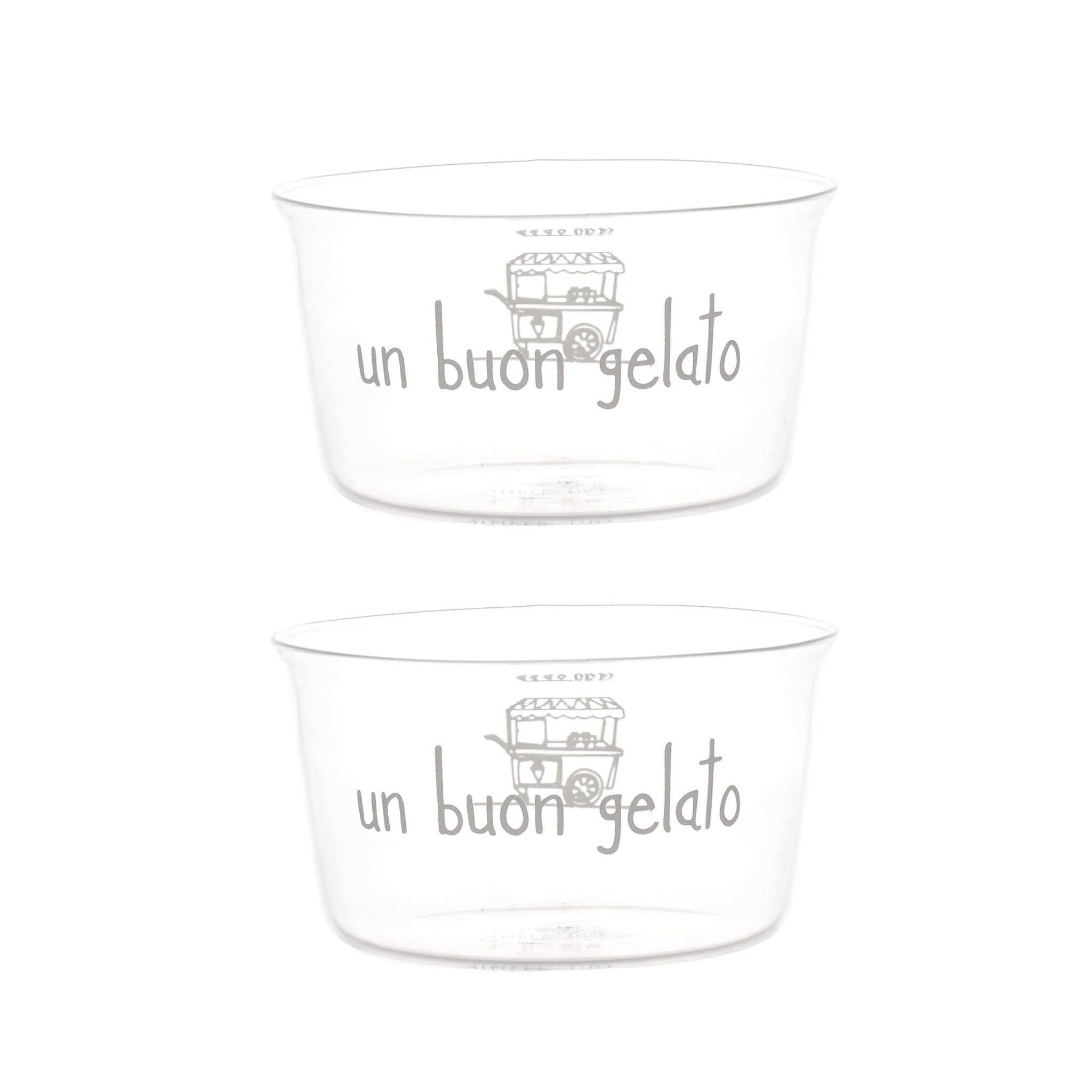 Set 2 Coppette decoro Un buon gelato