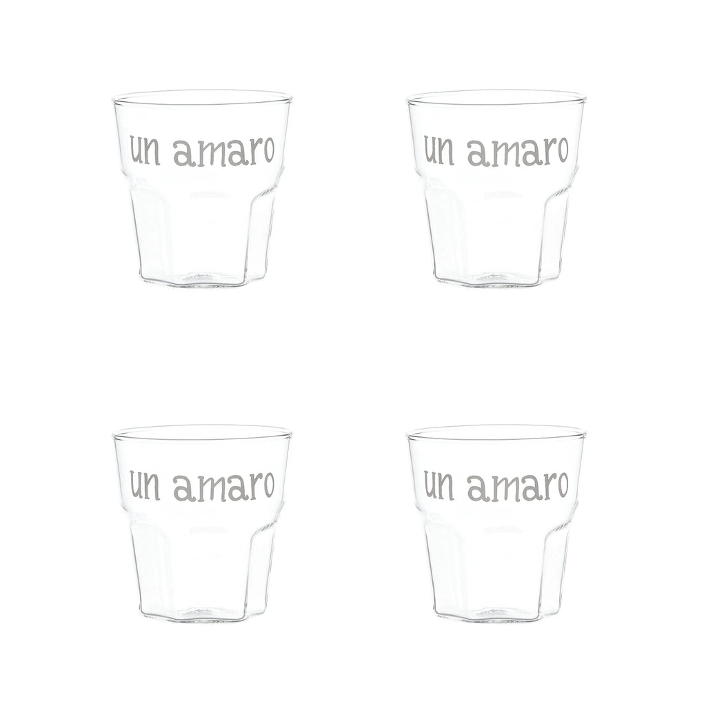 Set 4 bicchierini liquore Un Amaro