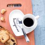 Set 2 Piattini cuore per tazze espresso Buongiorno