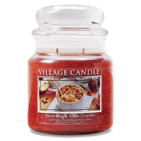 Candela Village Candle 454gr Warm Maple Apple Crumble